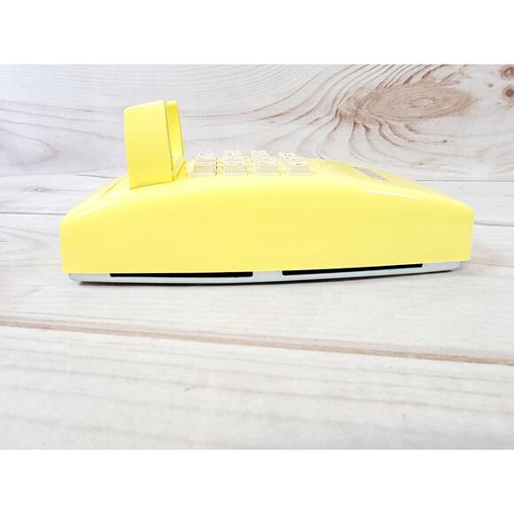 Vintage AT&T Touch Tone Traditional 100 Yellow Telephone Wall Phone - Picture 8 of 16